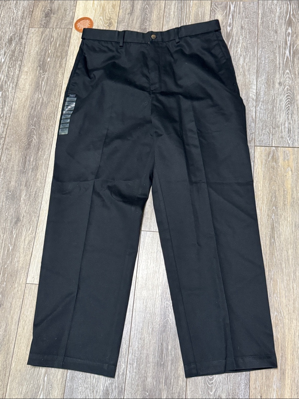 Haggar Black Straight-Leg Dress Pants